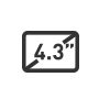 4.3 inches icon