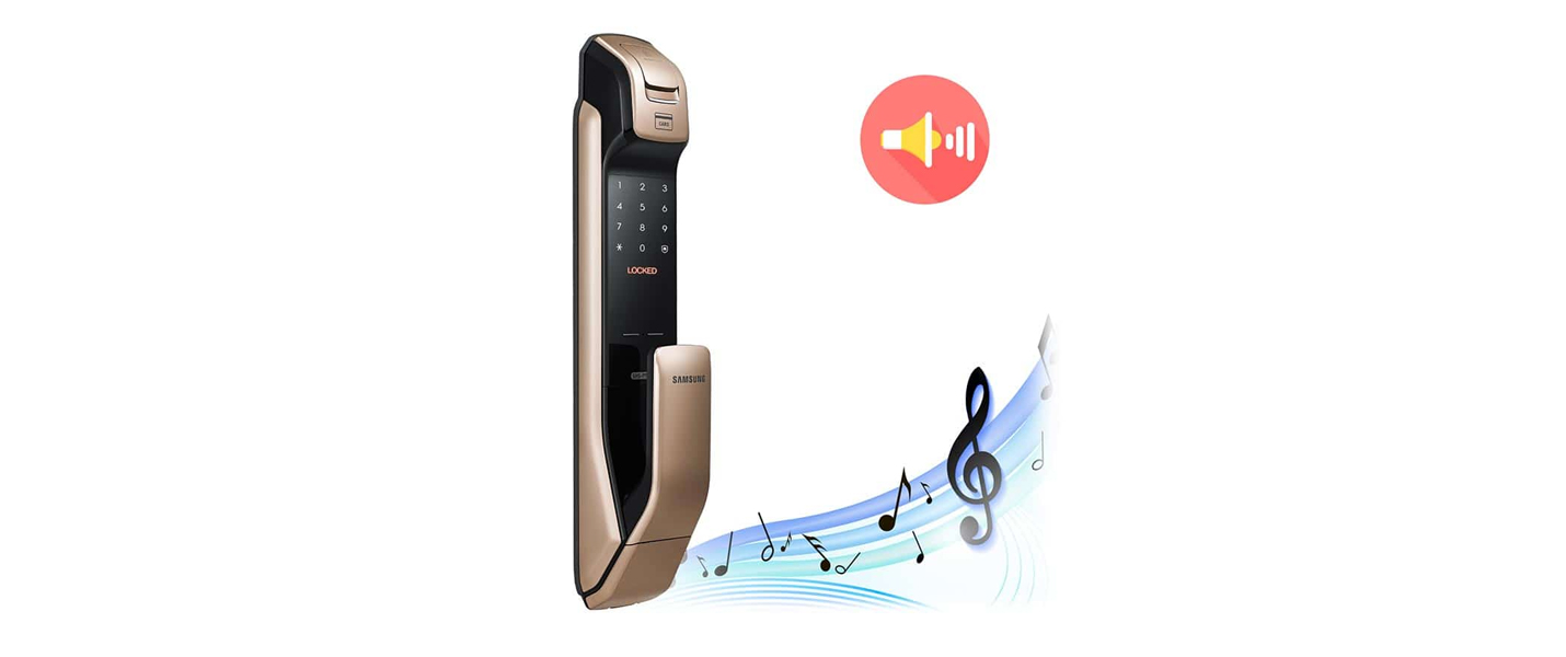 Samsung smart door lock with music