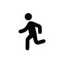 Running person icon