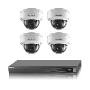 4 MP IR Fixed Network Dome Camera + NVR