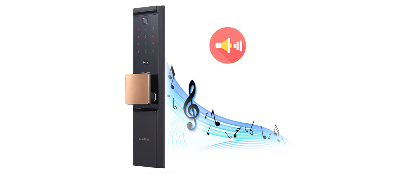 Samsung smart door lock with music
