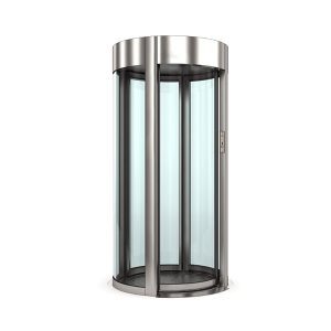 Clearlock revolving door