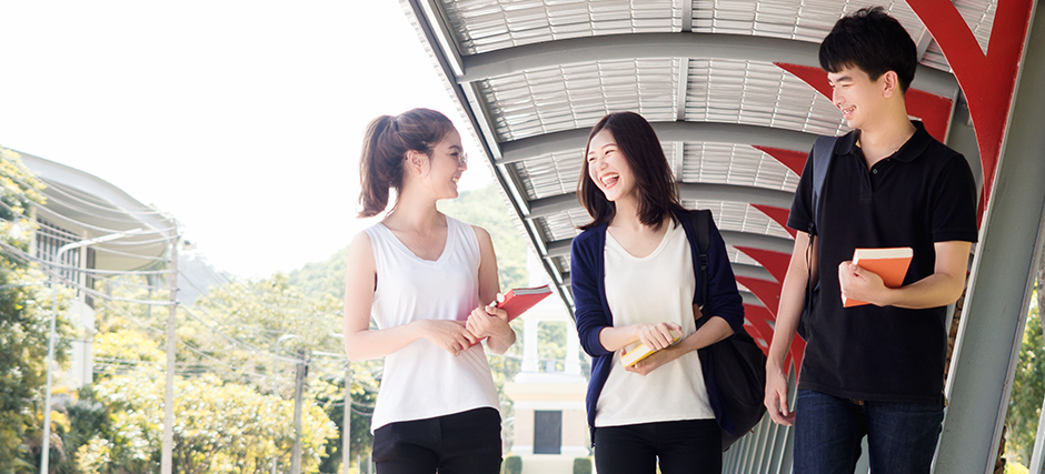 Students on campus