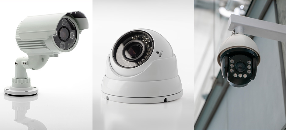 Dome camera bullet camera and PTZ camera